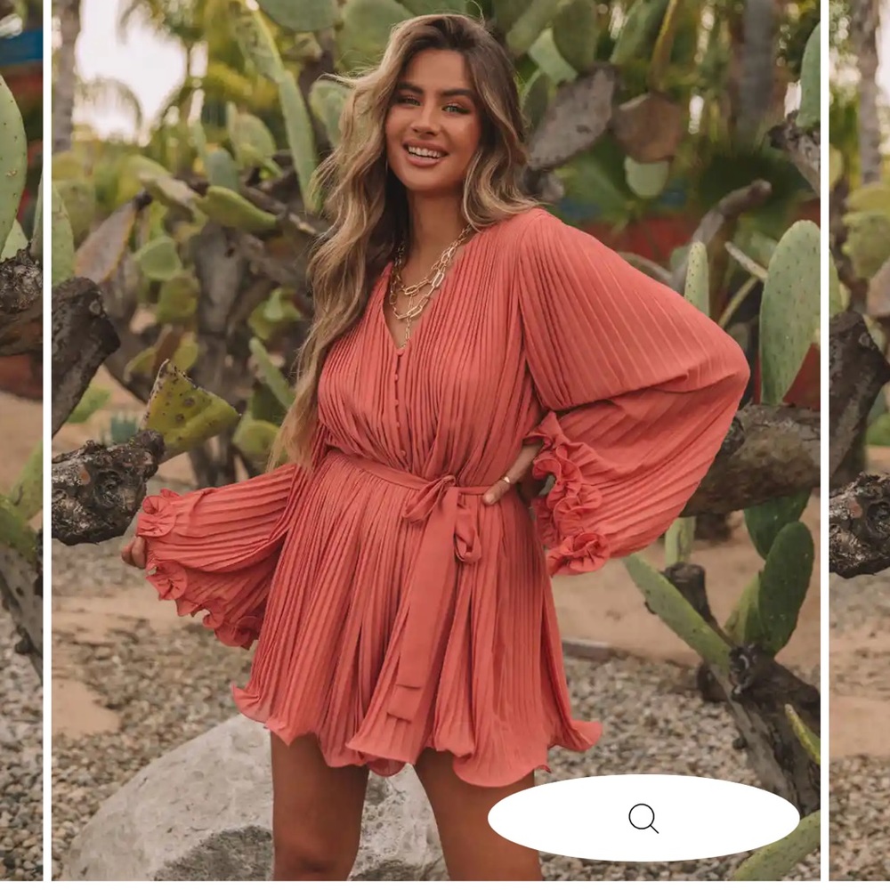 Rose Pleated Romper